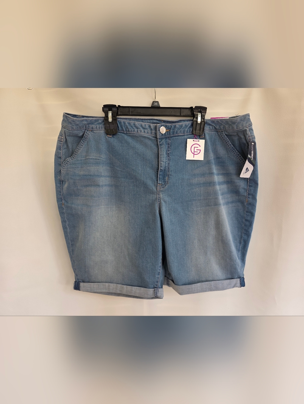 Lane Braynt Plus Size Women's Denim Jean Shorts Size 24